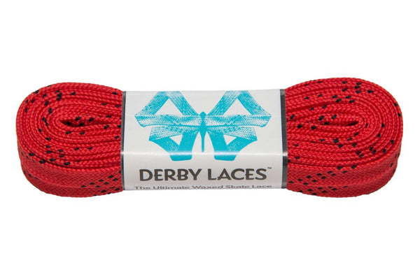 Derby Laces (Waxed 10mm) - Red