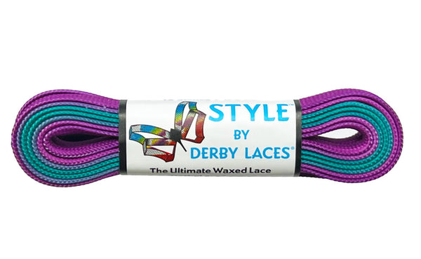 Derby Laces (Style 10mm) - Ombre Purple Teal