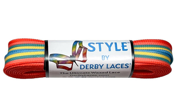 Derby Laces (Style 10mm) - Tropical Sunset Stripe