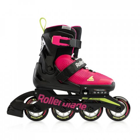 Rollerblade Microblade Adjustable Skates - Pink/Light Green