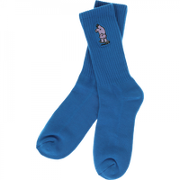 Found Hippo Crew Sock - Blue (1pr)