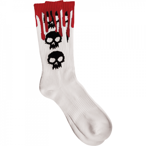 Zero 3 Skull Blood Crew Socks