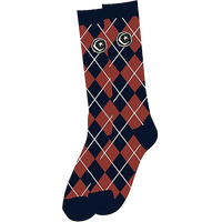 Found Argyle Tall Socks - Clay/Navy (1pr)