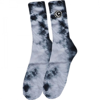 Found Tie Dye Socks - Black/Gray (1pr)