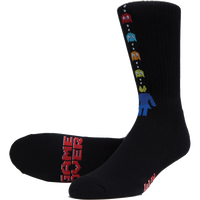 Girl Pac-Man Game Over Socks - Black (1pr)