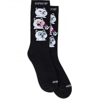 Rip N Dip Shroom Diet Crew Socks Black - 1pr