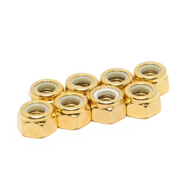 Roll-Line Gold Axle Locknuts (individual)