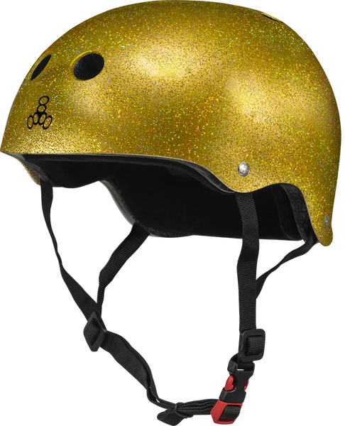 Triple8 THE Certified Sweatsaver Helmet - Gold Glitter
