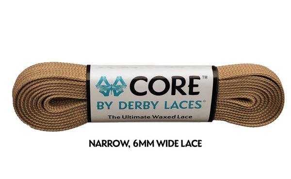 Derby Laces (Core 6mm) - Coffee Latte Brown