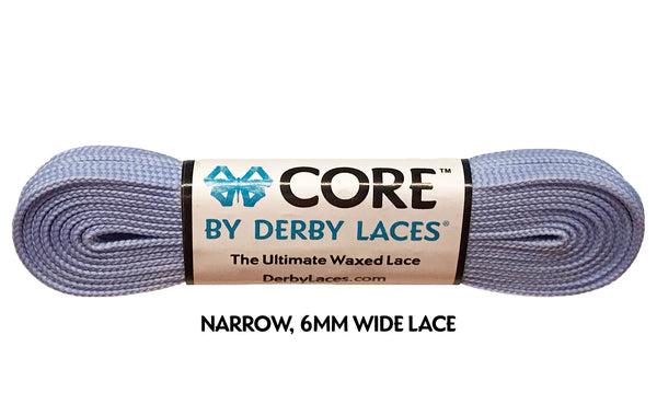 Derby Laces (Core 6mm) - Pink/Periwinkle Stripe