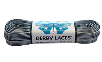 Derby Laces (Waxed 10mm) - Black and White Stripe