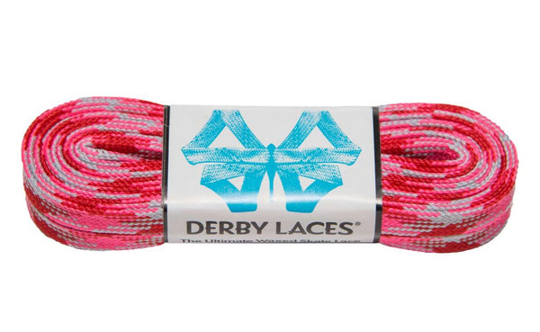 Derby Laces (Waxed 10mm) - Pink Camouflage