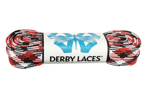 Derby Laces (Waxed 10mm) - Red, White, and Black