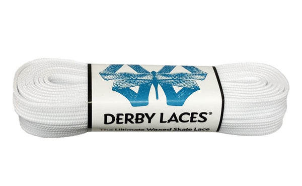 Derby Laces (Waxed 10mm) - Solid White