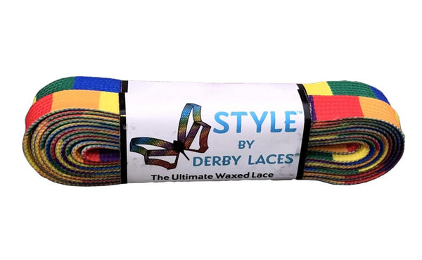Derby Laces (Style 10mm) - Rainbow Block