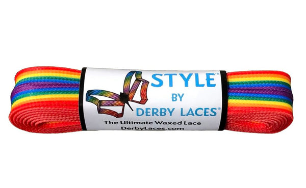 Derby Laces (Style 10mm) - Rainbow Stripe