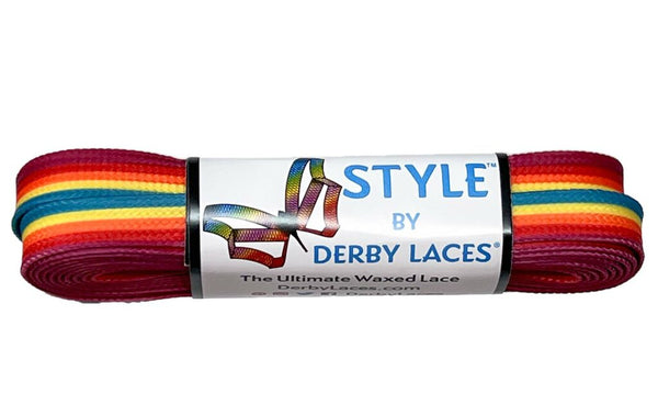 Derby Laces (Style 10mm) - Rainforest Sunset Stripe