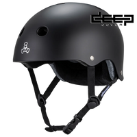 Triple8 Deep Cover Helmet - Matte Black