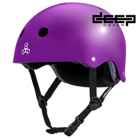 Triple8 Deep Cover Helmet - Purple Glossy