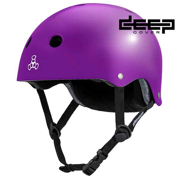 Triple8 Deep Cover Helmet - Purple Glossy