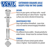 Sonic Extender Square Axle Kit