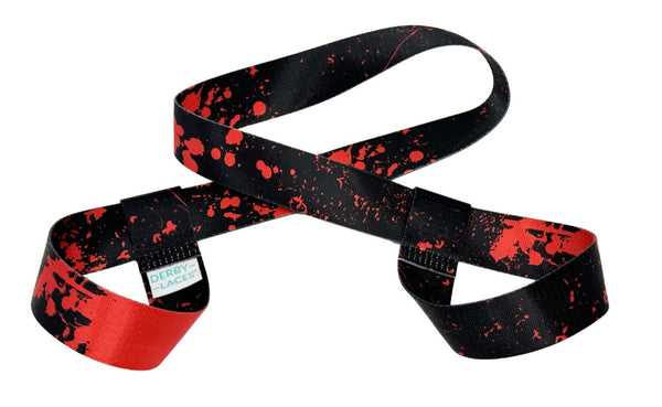 Derby Laces Skate & Gear Leash - Blood Spatter