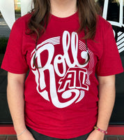 RollATL T-Shirt Antique Cherry Red w/ White Logo