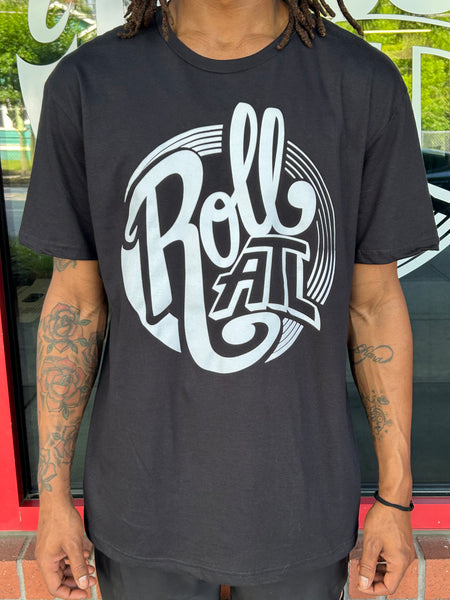 RollATL T-Shirt Black w/ White Logo