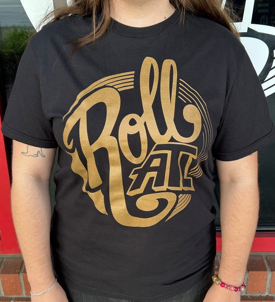 RollATL T-Shirt Black w/ Gold Logo