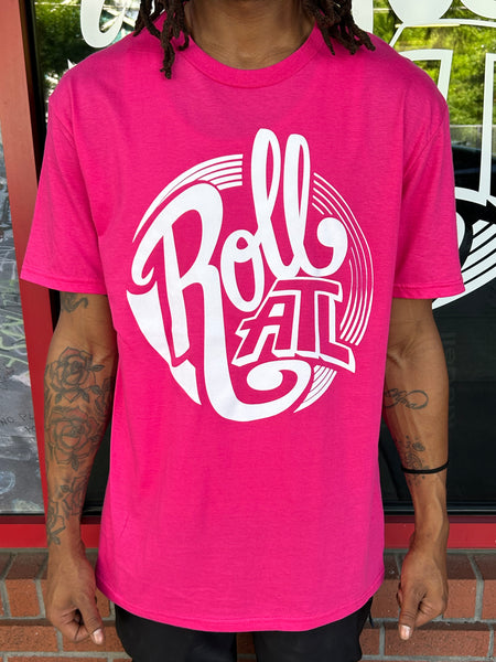 RollATL T-Shirt Heliconia w/ White Logo