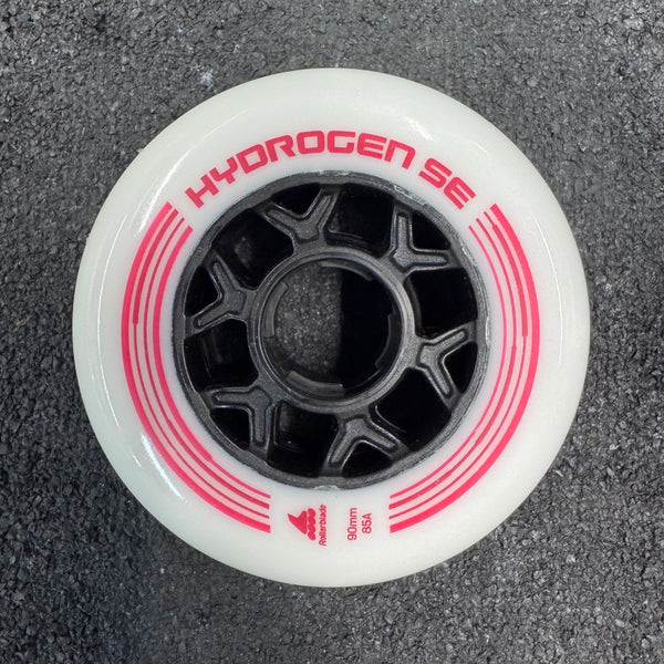Rollerblade Hydrogen Wheels White/Pink 90mm (8pk)