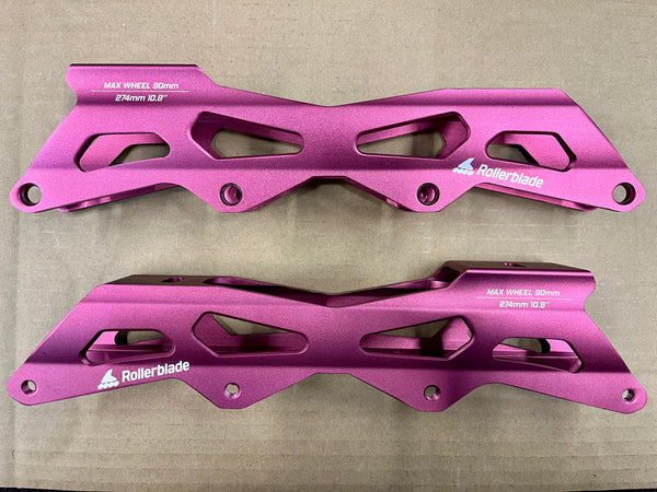 Rollerblade Lightning Sangria Pink Inline Frame Set - 274mm, 4x90mm (1pr)