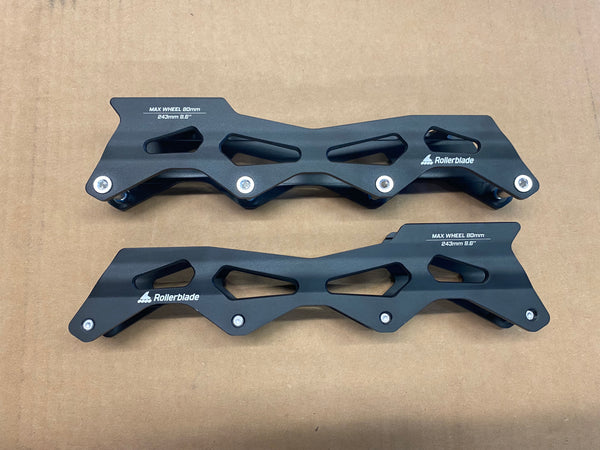 Rollerblade Lightning Black Inline Frame Set - 243mm, 4x80mm (1pr)