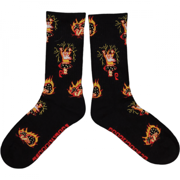 PSOCKADELIC Wizard Shroom Crew Socks - 1pr