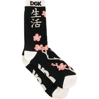 DGK Zen Crew Socks - Black (1pr)