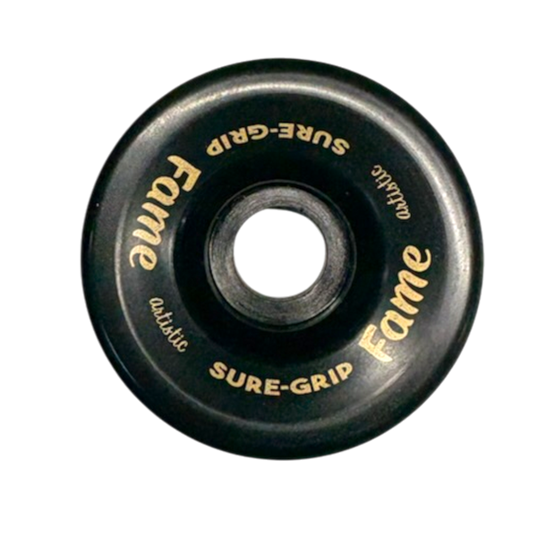 Sure-Grip Fame Black/Gold Wheels 57mm/95a (8pk)