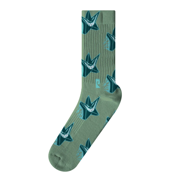 PSOCKADELIC Evil Star Crew Socks - 1pr