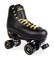 Sure-Grip Fame Roller Skates - Black & Gold Limited Edition (NO WHEELS OR BEARINGS)