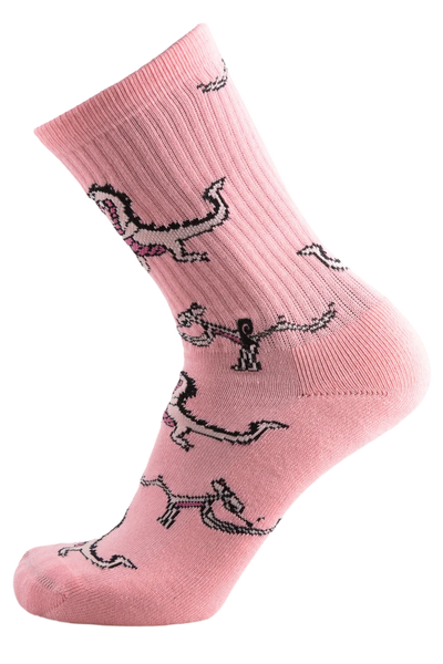 PSOCKADELIC Pinkzilla Crew Socks - 1pr
