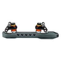 Riedell 336 Roller Skate Set w/ Reactor Pro - Black (NO WHEELS OR BEARINGS)