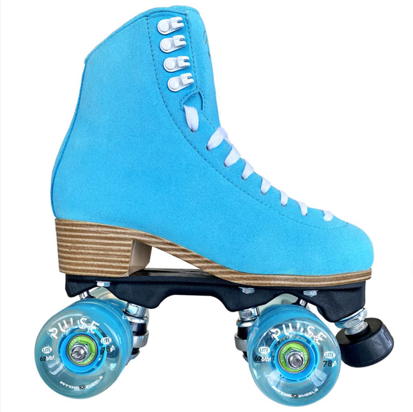 Jackson Vista Teal Viper Nylon Roller Skates (NO WHEELS OR BEARINGS)